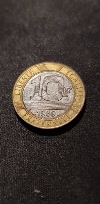  Frankreich 10 Franc 1989 Umlauf   