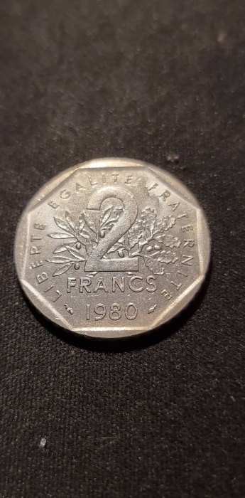  Frankreich 2 Franc 1980 Umlauf   