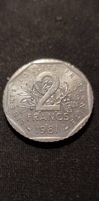  Frankreich 2 Franc 1981 Umlauf   
