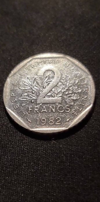  Frankreich 2 Franc 1982 Umlauf   