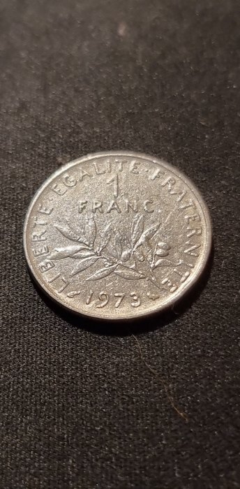  Frankreich 1 Franc 1973 Umlauf   