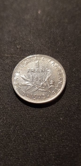  Frankreich 1 Franc 1975 Umlauf   