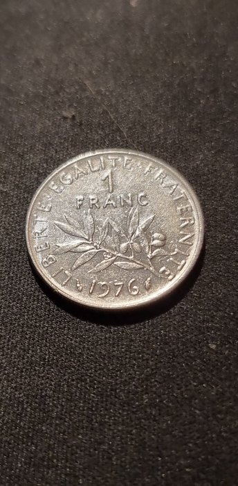  Frankreich 1 Franc 1976 Umlauf   