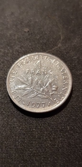  Frankreich 1 Franc 1977 Umlauf   