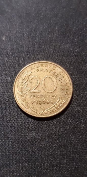  Frankreich 20 Centimes 1968 Umlauf   