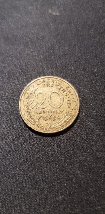  Frankreich 20 Centimes 1969 Umlauf   