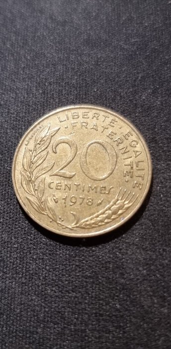  Frankreich 20 Centimes 1978 Umlauf   