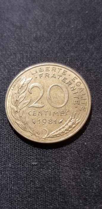  Frankreich 20 Centimes 1981 Umlauf   