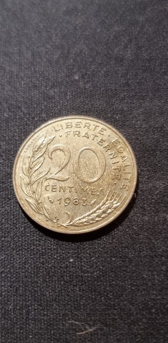  Frankreich 20 Centimes 1983 Umlauf   