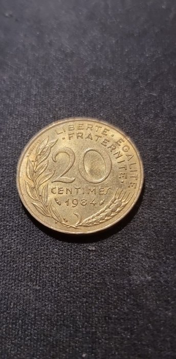  Frankreich 20 Centimes 1984 Umlauf   