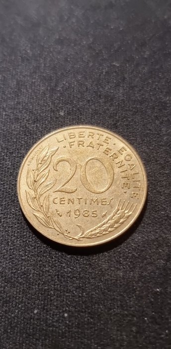  Frankreich 20 Centimes 1985 Umlauf   