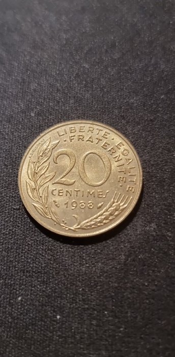  Frankreich 20 Centimes 1988 Umlauf VZ   