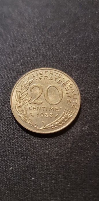  Frankreich 20 Centimes 1988 Umlauf VZ   