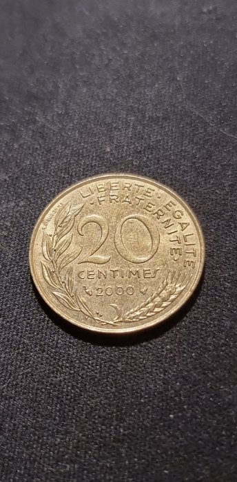  Frankreich 20 Centimes 2000 Umlauf   