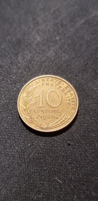  Frankreich 10 Centimes 1968 Umlauf   