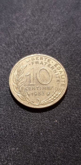  Frankreich 10 Centimes 1982 Umlauf   