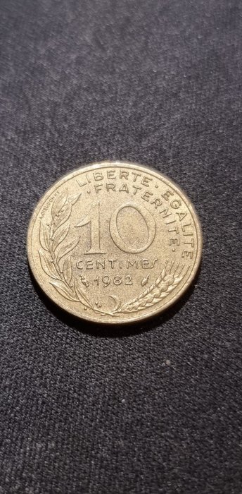  Frankreich 10 Centimes 1982 Umlauf   