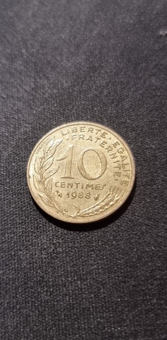  Frankreich 10 Centimes 1988 Umlauf   