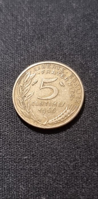  Frankreich 5 Centimes 1966 Umlauf   