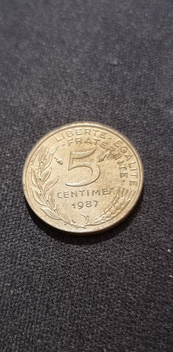  Frankreich 5 Centimes 1987 Umlauf   