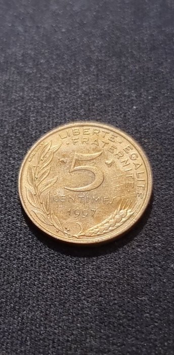  Frankreich 5 Centimes 1997 Umlauf   