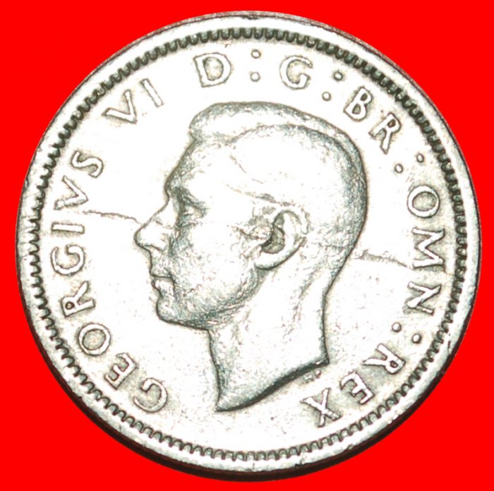  * MONOGRAM (1947-1948): UNITED KINGDOM ★ 6 PENCE 1948! GEORGE VI (1937-1952)★LOW START ★ NO RESERVE!   