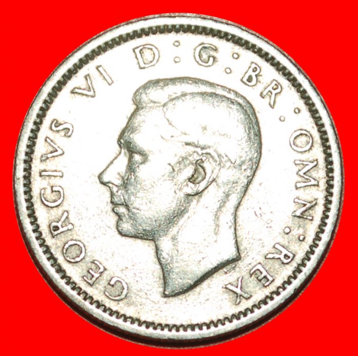  * MONOGRAM: UNITED KINGDOM★6 PENCE 1949! GEORGE VI (1937-1952) GREAT BRITAIN★LOW START ★ NO RESERVE!   