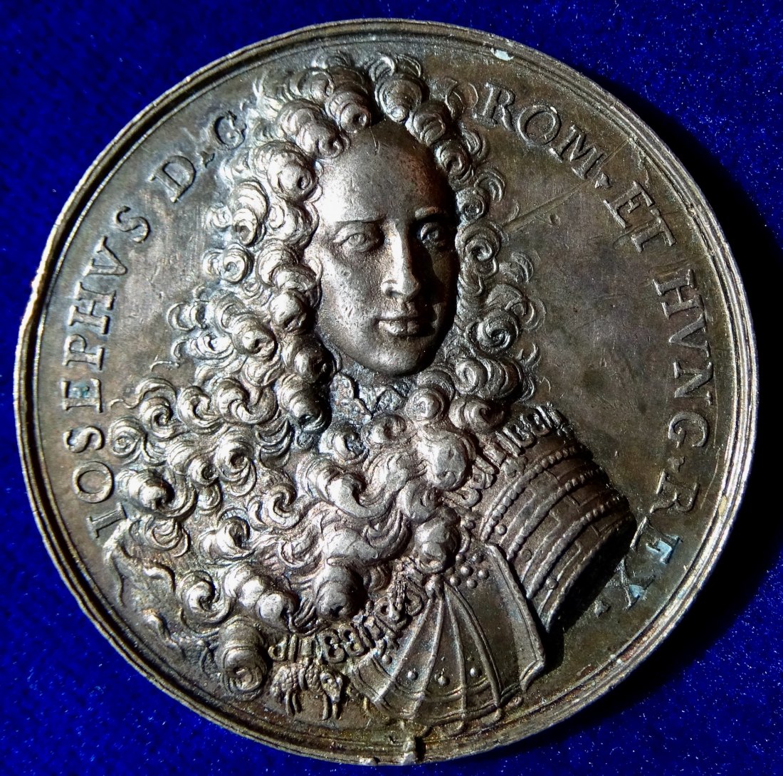  Landau i.d. Pfalz Medaille 1704 Spanischer Erbfolgekrieg 2. Kapitulation Frankreichs   