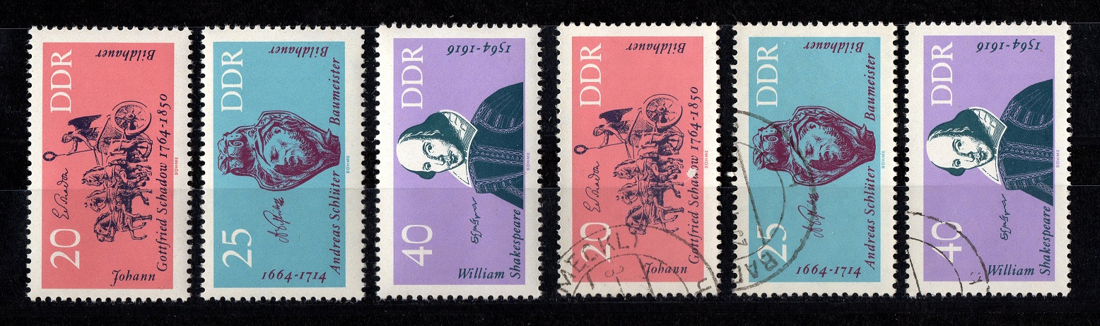  DDR 1964 Mi. 1009-1011 Kompl.Satz **Postfrisch  + Gelaufen/ Mi 5,20 €   