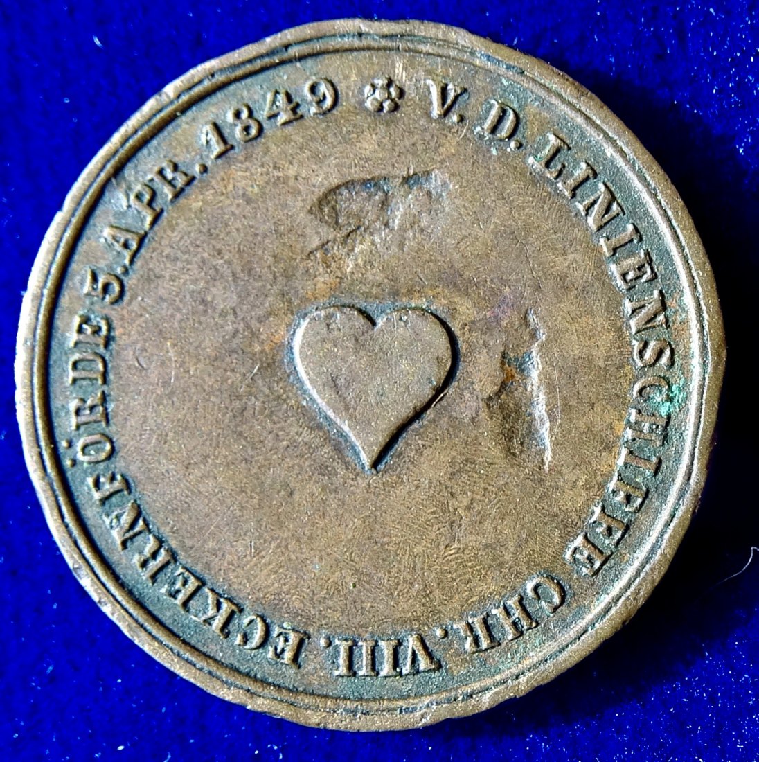  Schleswig-Holstein Medaille 1849 Seegefecht bei Eckernförde   