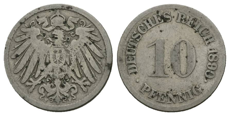  Kaiserreich; Kleinmünze 1890   