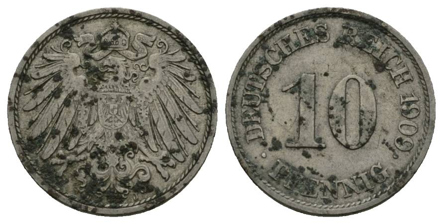  Kaiserreich; Kleinmünze, 1909   