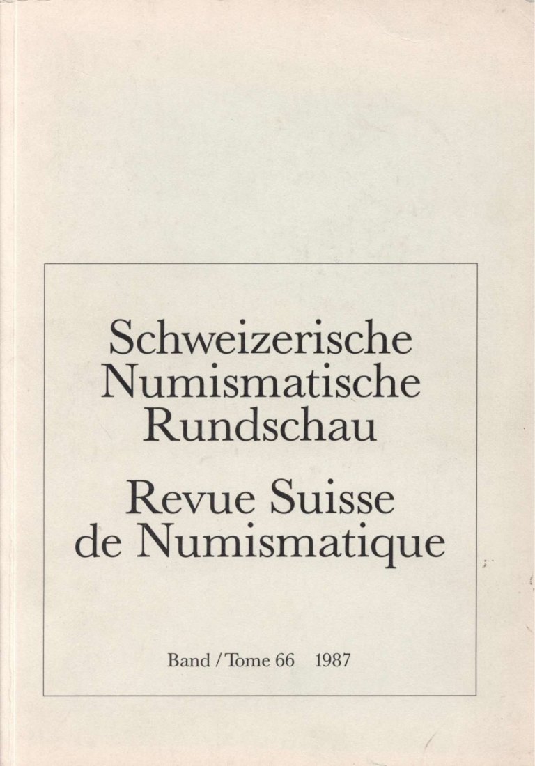  (SNR) Schweizerische Numismatische Rundschau Band 66 Die nichtdeutschen Münzen des Barbarossa-Funds   