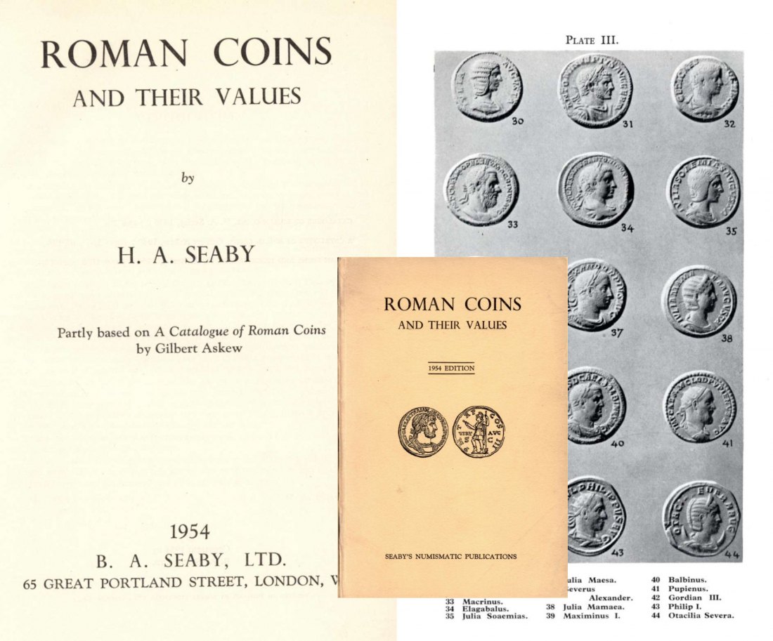  Seaby's - Roman Coins and their Values (1954)   