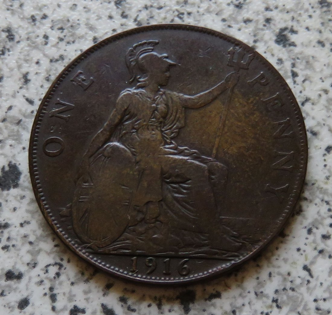  Großbritannien One Penny 1916   
