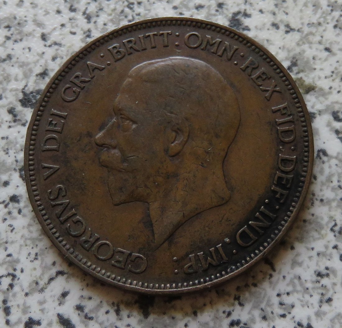  Großbritannien One Penny 1929   