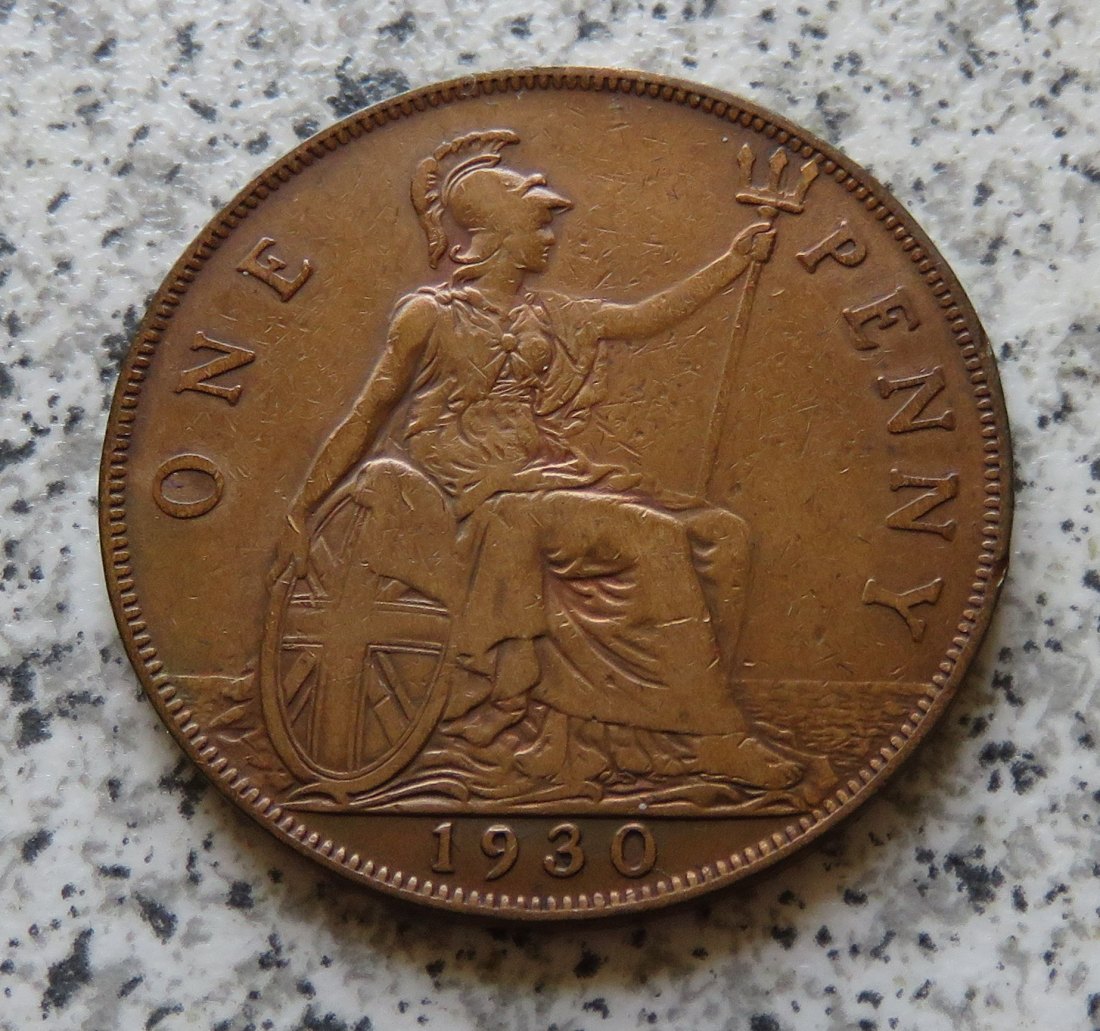 Großbritannien One Penny 1930   