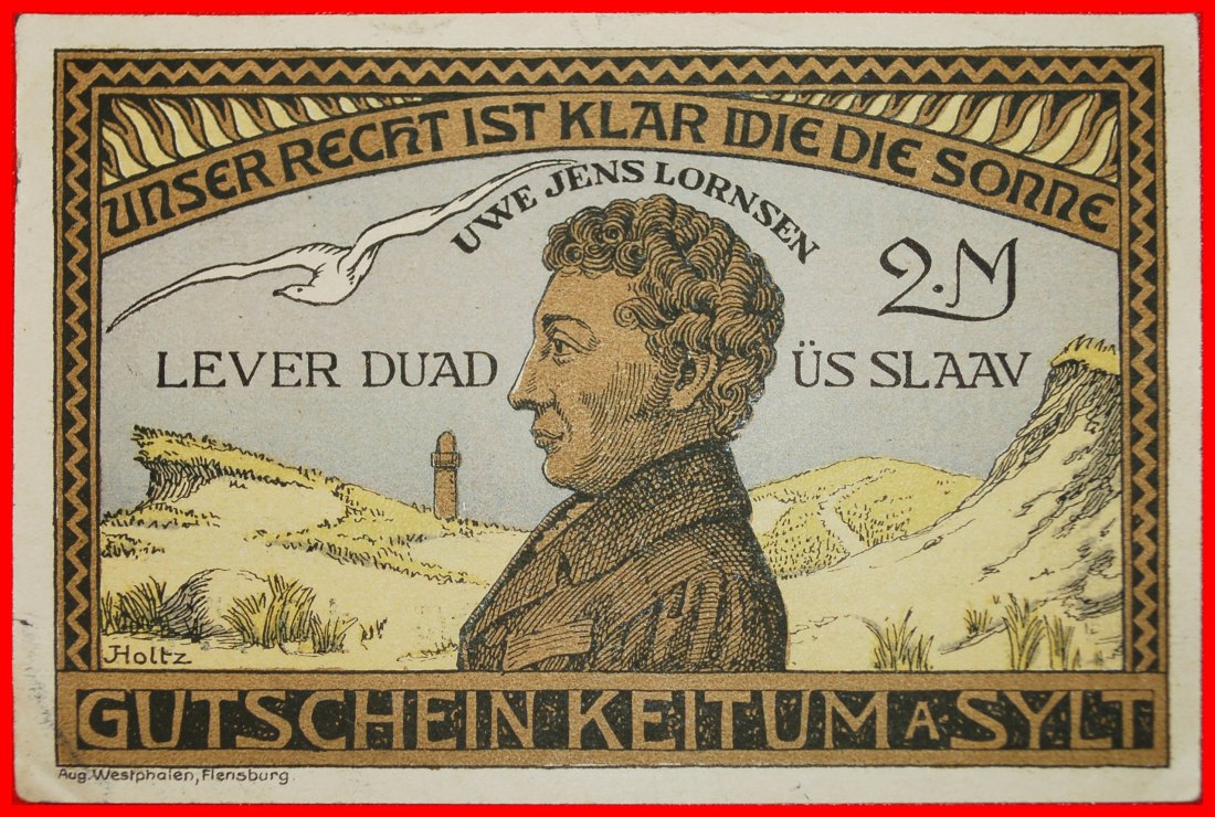  * NOTGELD (1914-1924): DEUTSCHLAND ★ KEITUM 2 MARK 1920  VZGL KNACKIG! UNGEWÖHNLICH!★OHNE VORBEHALT!   