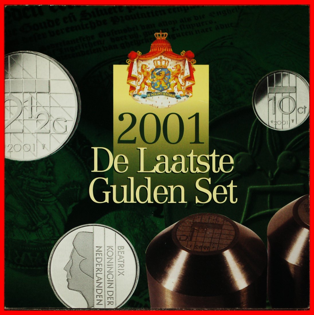  * BEATRIX (1980-2013):  NIEDERLANDE ★ SET 2001 DER LETZTE GULDEN SET!OHNE VORBEHALT!   