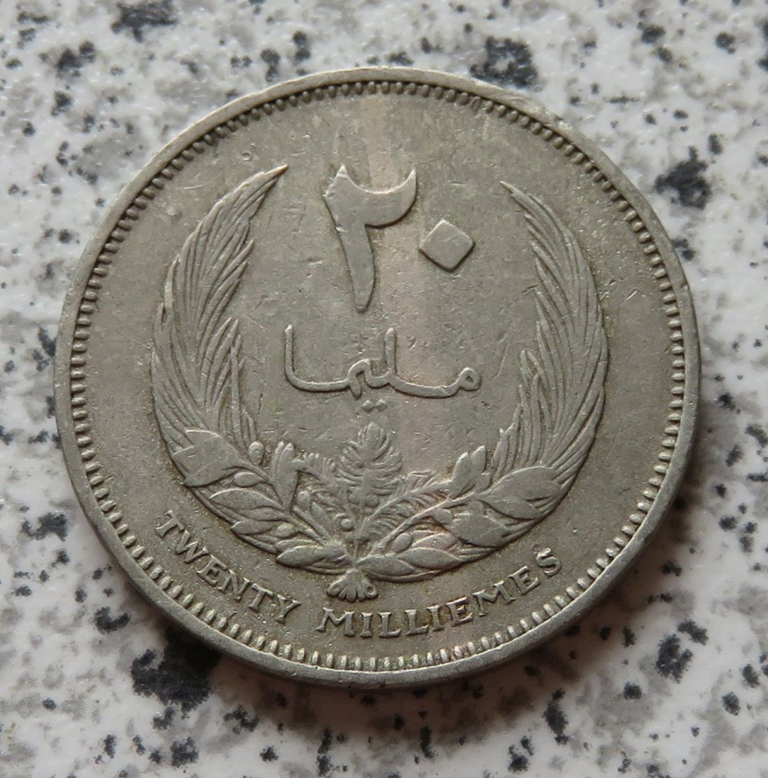  Libyen 25 Milliemes 1385 (1965)   