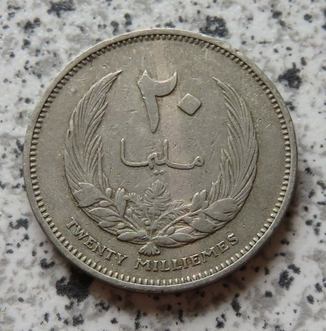  Libyen 20 Milliemes 1385 (1965)   
