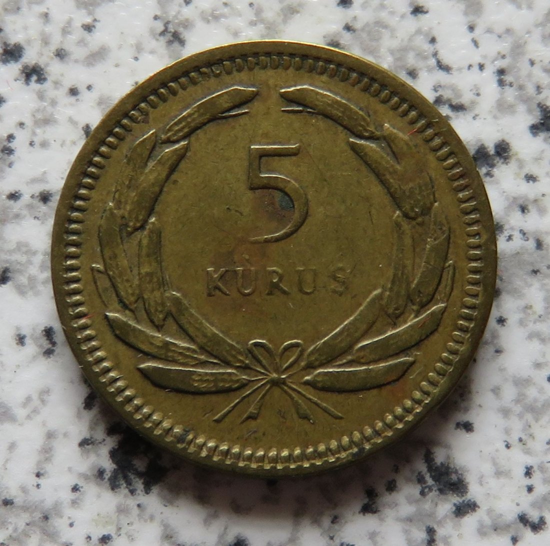  Türkei 5 Kurus 1956   