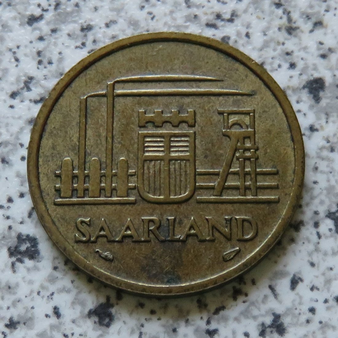  Saarland 20 Franken 1954   