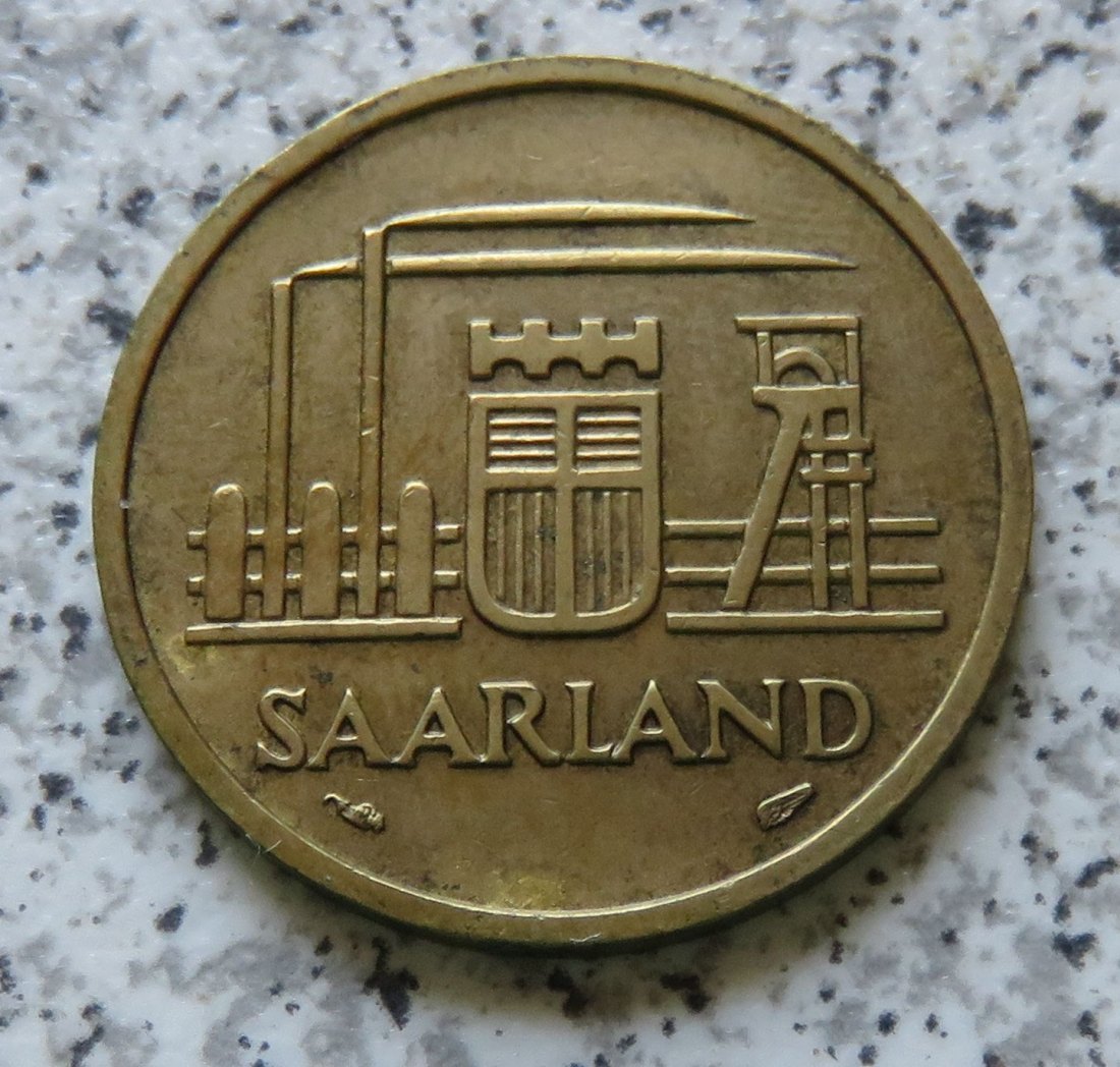  Saarland 20 Franken 1954   