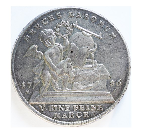 Würzburg,2 Thaler 1786 MP, Silber 56,05 g.
