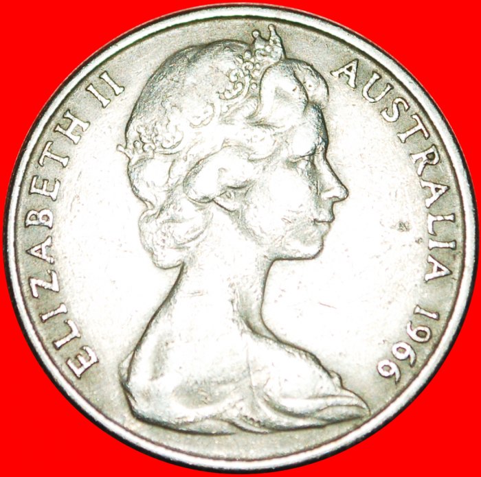  * SCHNABELTIER (1966-2022): AUSTRALIEN ★ 20 CENT 1966 NICHT GEWELLT 2! ★OHNE VORBEHALT!   