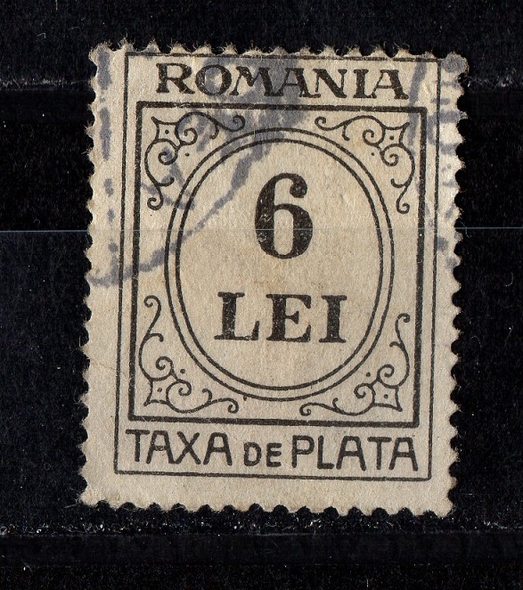  Romania Rumänien 6 LEI gestempelt / Stempel / siehe scan   