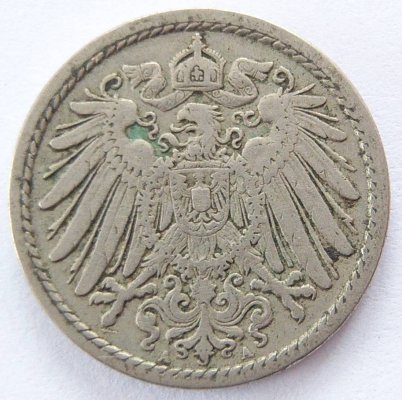  Deutsches Reich 5 Pfennig 1901 A K-N ss   