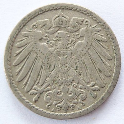  Deutsches Reich 5 Pfennig 1902 A K-N ss   