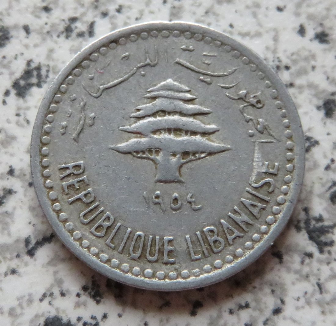  Libanon 5 Piaster 1954   